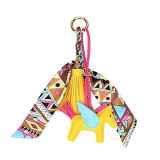 Pegasus and Twilly Bag Charm with Yellow Pegasus