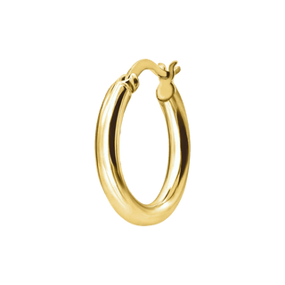Planters Exchange Earrings 14K Gold Hoop Earring w/ Catch & Joint