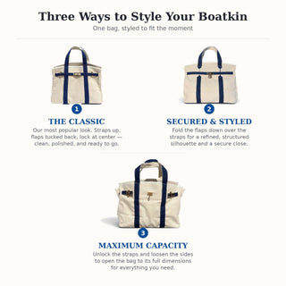 Image showing three ways to style your boatkin