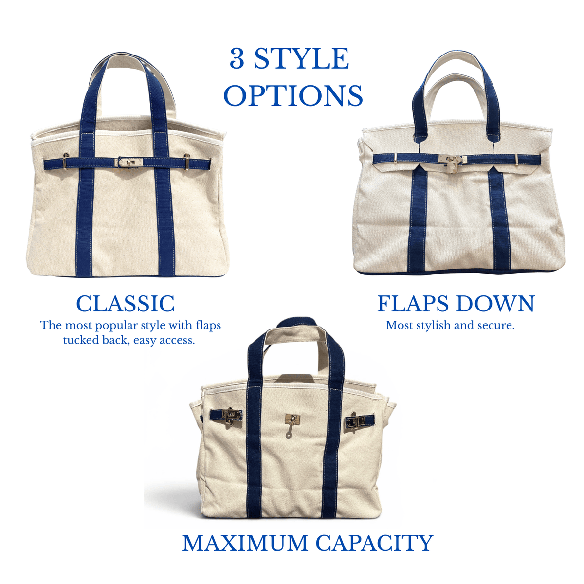 Boatkin Bag | Canvas Boat Tote with Gold Hardware – Planters Exchange