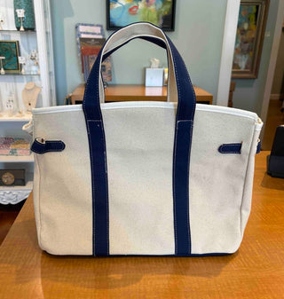 The Boatkin Bag — Structured Canvas Tote with Gold Lock