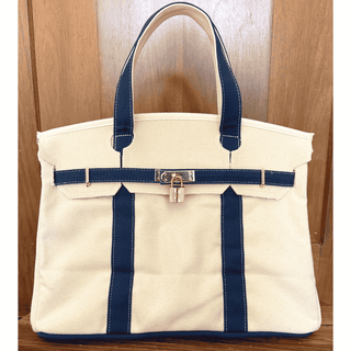 navy blue boatkin canvas bag