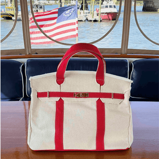 Boatkin Bag with Red Straps