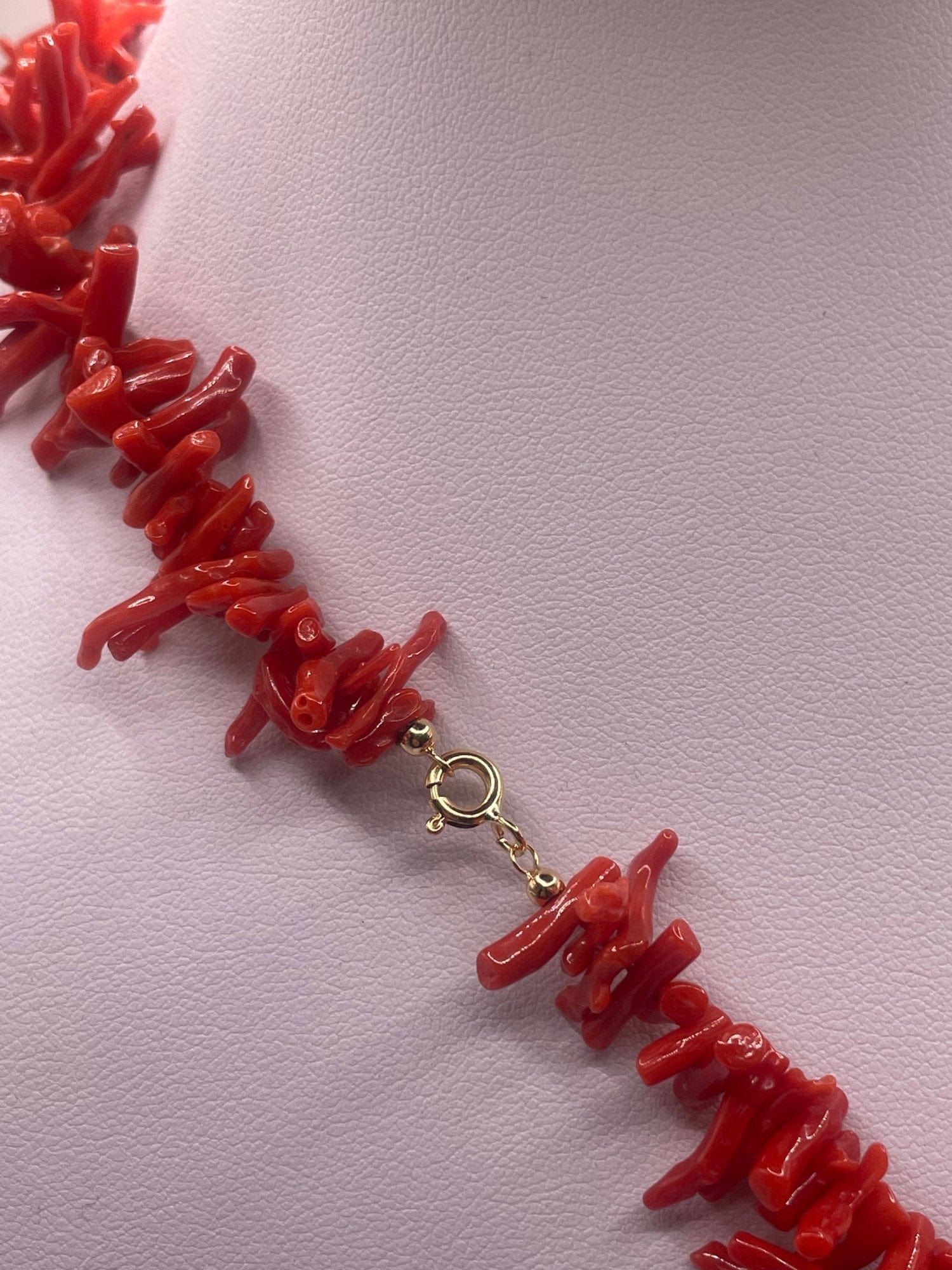 Planters Exchange Necklace Red Coral Branch Necklace