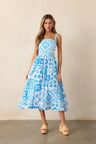 Aegean Blue Tile Print