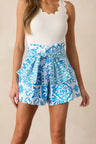 Aegean Blue Tile Print