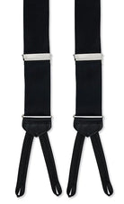 R. Hanauer Men's Accessories R Hanauer Black Satin Suspenders