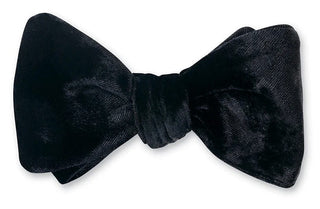 R. Hanauer Men's Bowtie Black R Hanauer Black Velvet Bow Tie