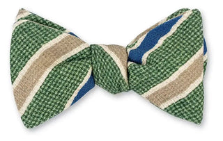 R. Hanauer Men's Bowtie Green R Hanauer Green Chester Stipes Bowtie 5596