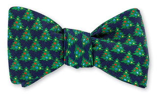 R Hanauer - Navy Christmas Tre Bowtie B5146