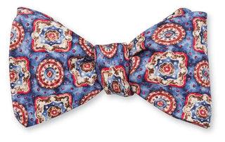 R. Hanauer Men's Bowtie Navy R Hanauer Navy Medallion Bowtie