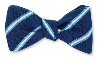 R. Hanauer Men's Bowtie Navy R Hanauer Queens Stripes Bowtie