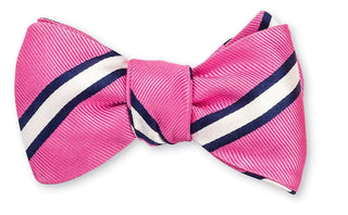 R Hanauer Pink Butler Stripe Bowtir B4988