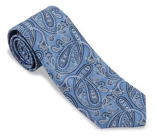 R. Hanauer Men's Necktie Blue R Hanauer Blue Evans Paisley Necktie