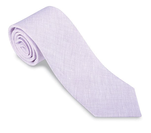 R. Hanauer Men's Necktie Lavender R Hanauer Lavender Linen Necktie