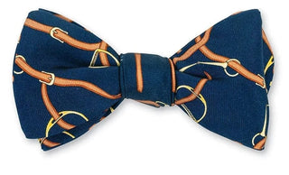 R. Hanauer Men's Necktie Navy R Hanauer Navy Stirrups Bow Tie