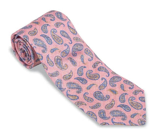R. Hanauer Men's Necktie Pink R Hanauer Alfred Pine Necktie