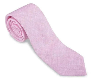 R. Hanauer Men's Necktie Pink R Hanauer Lavender Linen Necktie