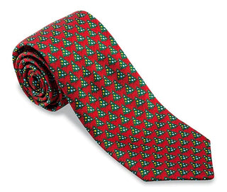 R Hanauer - Red Christmas Tree Necktie 5145