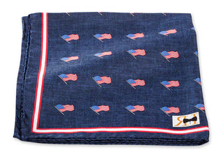 R Hanauer American Flag Pocket Square - Planters Exchange
