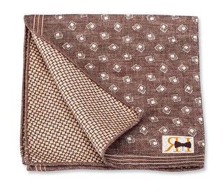 R. Hanauer Men's Pocket Square Brown R Hanauer Brown Geometric Pocket Square 5660