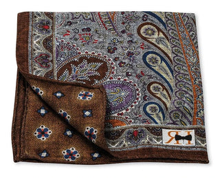R Hanauer Mahogany Peacock/Foulard Pocket R. Hanauer