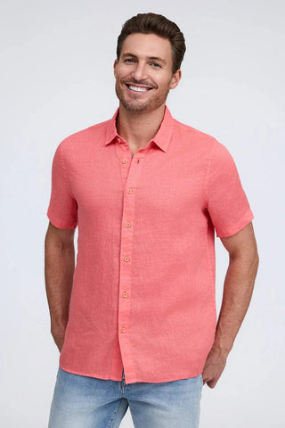 Raffi Bryce Short Sleeve Linen Shirt