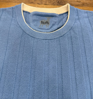 Raffi Short Sleeve Moss Stitch Crew Neck Shirt