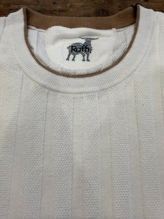 Raffi Short Sleeve Moss Stitch Crew Neck Shirt