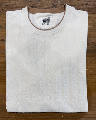 Raffi Short Sleeve Moss Stitch Crew Neck Shirt