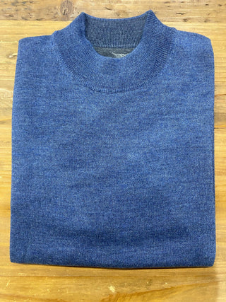 Raffi Men's Sweaters indigo / Medium Raffi - The Bode Mock Neck Sweater