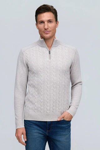 Raffi - L/S Vanise Cashmere 1/4 Zip Mock Sweater