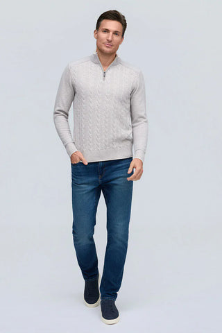 Raffi - L/S Vanise Cashmere 1/4 Zip Mock Sweater