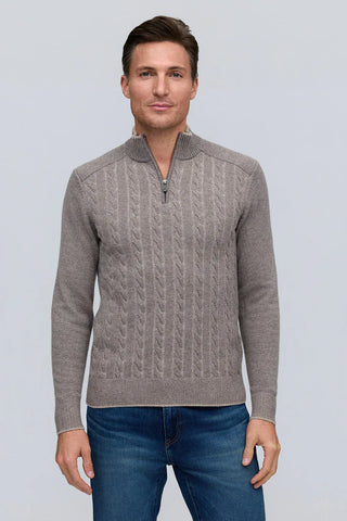 Raffi - L/S Vanise Cashmere 1/4 Zip Mock Sweater