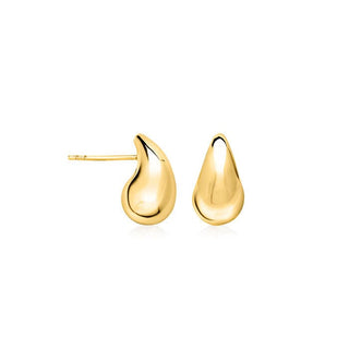 Raymond Mazza Earrings 14kt Medium Gold Drop Earrings