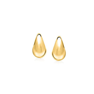 Raymond Mazza Earrings 14kt Medium Gold Drop Earrings