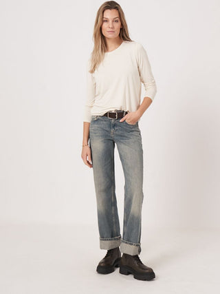 Repeat Cashmere Women's Shirts & Tops Repeat Basic Long-Sleeved Top