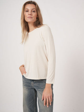 Repeat Cashmere Women's Shirts & Tops Repeat Basic Long-Sleeved Top