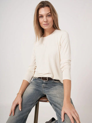 Repeat Cashmere Women's Shirts & Tops Repeat Basic Long-Sleeved Top