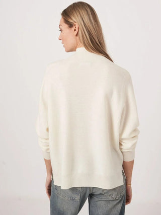 Repeat Cashmere Women's Sweaters Repeat Seamless Cashmere Blend High Neck Sweater