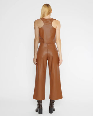 Ripley Rader Women's Pants Ripley Rader Camel Vegan Leather Crop Pant