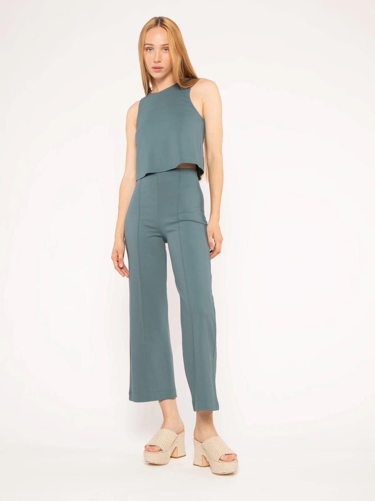 Ripley Rader Ponte Knit Straight Leg Cropped Pant Planters Exchange