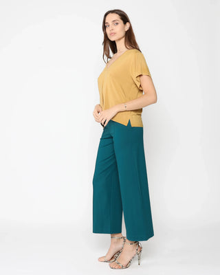 Ripley Rader Ponte Knit Straight Leg Pant Cropped