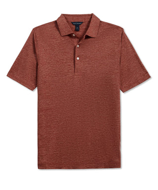Scott Barber Linen Melange Polo