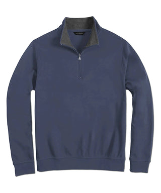 Scott Barber Pima Interlock Zip Mock Pullover
