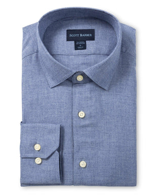 Scott Barber Men's Shirts Navy / Medium Scott Barber Men's Heathered Solid Shirt