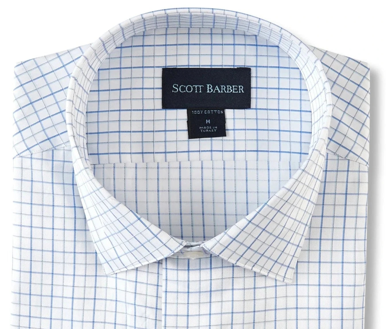 Scott Barber Men's Shirts Scott Barber Sateen Tattersall Shirt