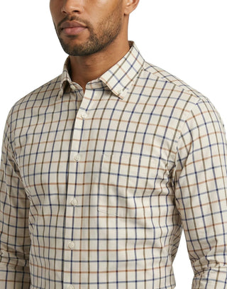 Scott Barber Superfine Poplin Windowpane Scott Barber