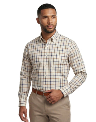 Scott Barber Superfine Poplin Windowpane Scott Barber