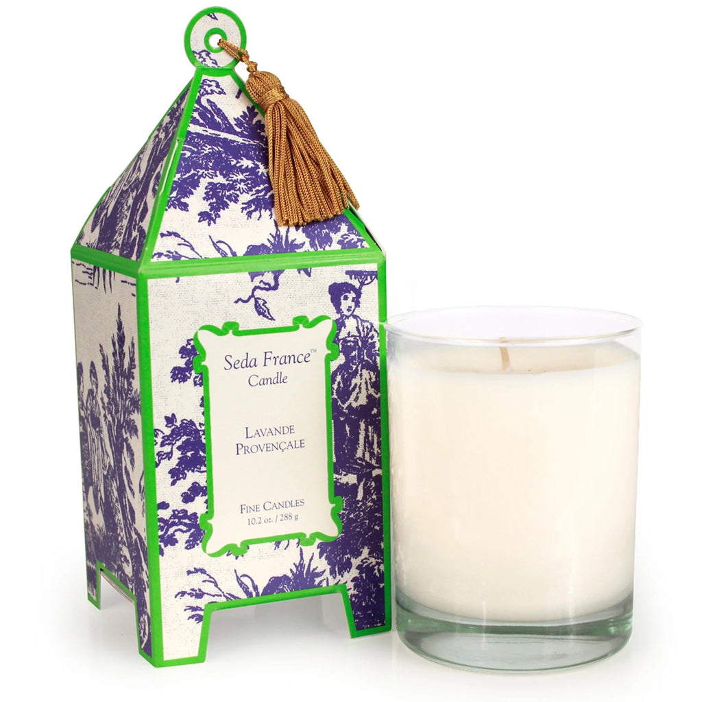 Seda France Candles Candles and Scents Lavande Provençale Classic Toile Pagoda Box Candle